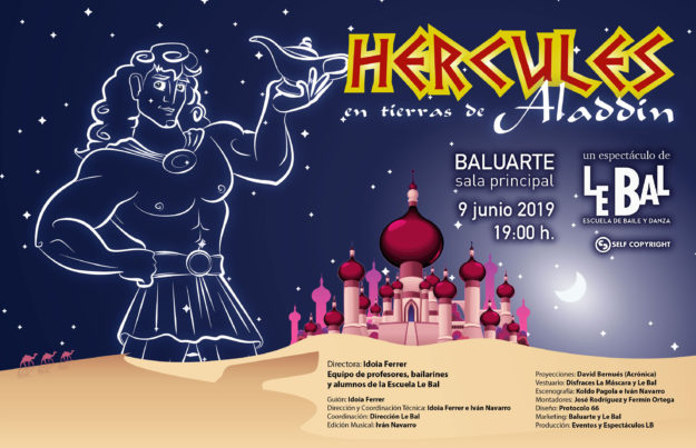Cartel Hercules en tierras de Aladin Le Bal Cartel Hercules en tierras de Aladin Le Bal